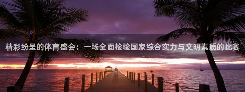 利记官方正版app集团简介：精彩纷呈的体育盛会：一场全面检验