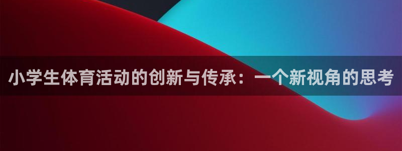 利记科技有限公司：小学生体育活动的创新与传承：一个新视角的思