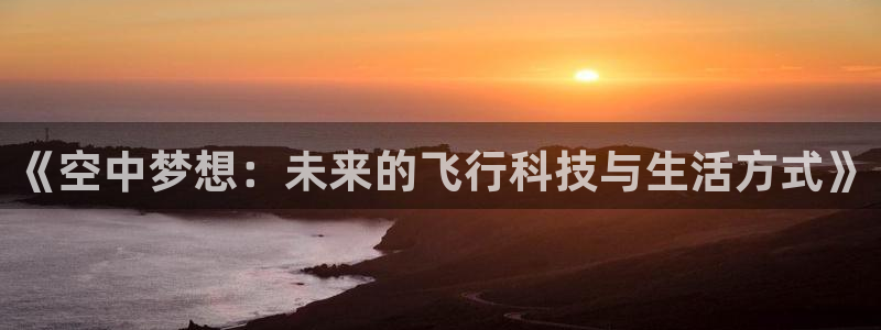  利记SBO是合法的吗：《空中梦想：未来的飞行科技与生活方式》